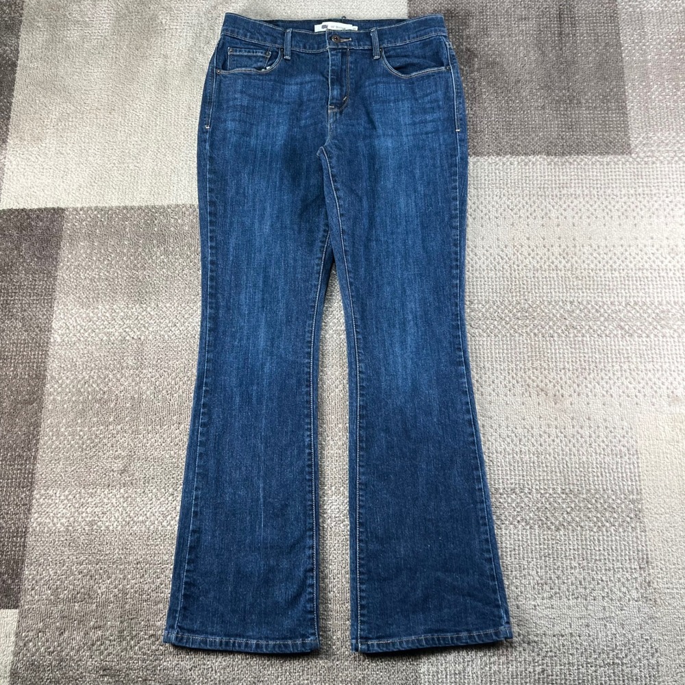 Levis 515 Bootcut Jeans Womens 10 Dark Wash Blue Stretch Denim